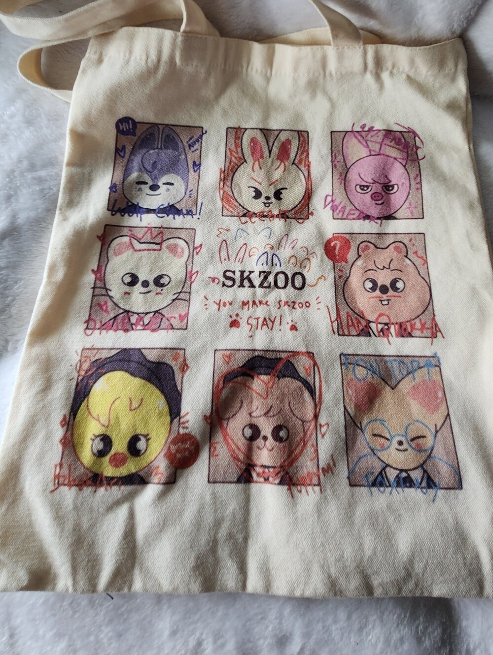 SKZOO canvas tote bag